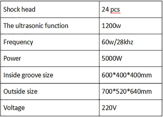 décapant ultrasonique de l'acier inoxydable 220V